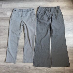 2 Professional Work Pants Bundle | Size 0P & 2P | Gray Neutrals